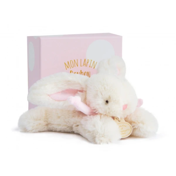 DOUDOU ET COMPAGNIE DOUDOU pluszowy królik Bonbon  16 cm różowy