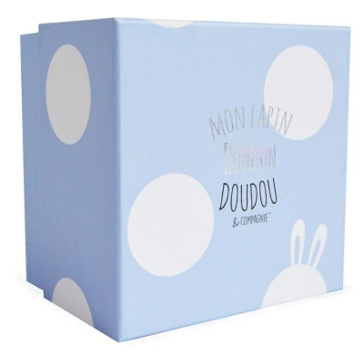 DOUDOU ET COMPAGNIE DOUDOU pluszowy królik Bonbon  16 cm niebieski