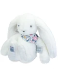 DOUDOU ET COMPAGNIE DOUDOU pluszowy królik Lapin Fleurette  25 cm biały