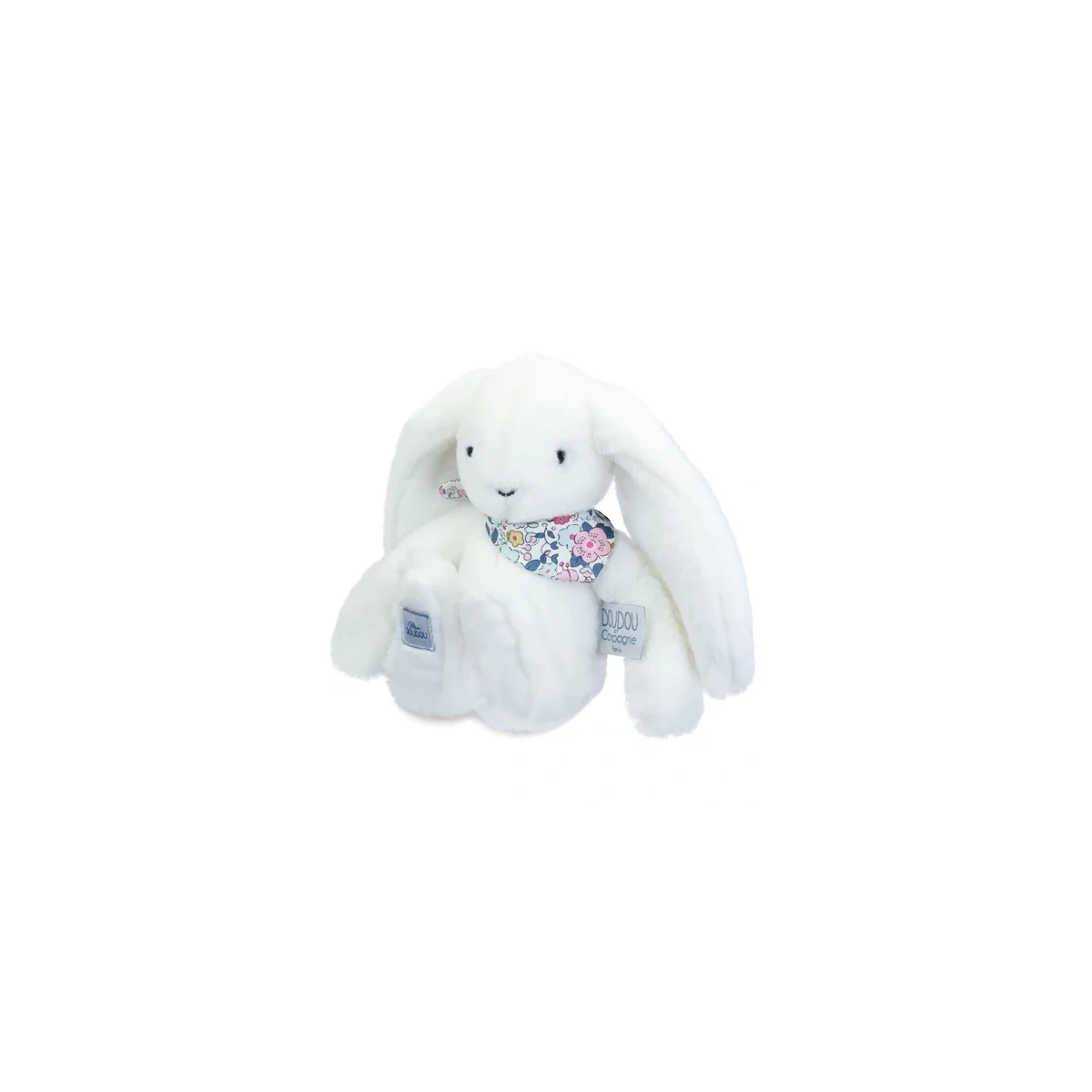 DOUDOU ET COMPAGNIE DOUDOU pluszowy królik Lapin Fleurette  25 cm biały