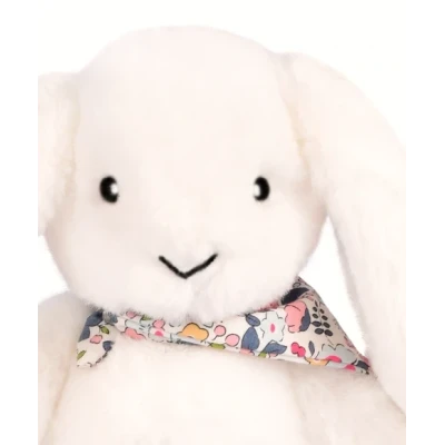 DOUDOU ET COMPAGNIE DOUDOU pluszowy królik Lapin Fleurette  35 cm biały