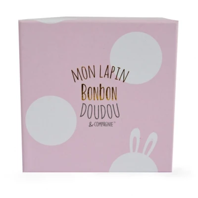DOUDOU ET COMPAGNIE DOUDOU pluszowy królik Bonbon  16 cm różowy