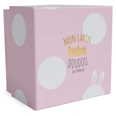 DOUDOU ET COMPAGNIE DOUDOU pluszowy królik Bonbon  16 cm różowy