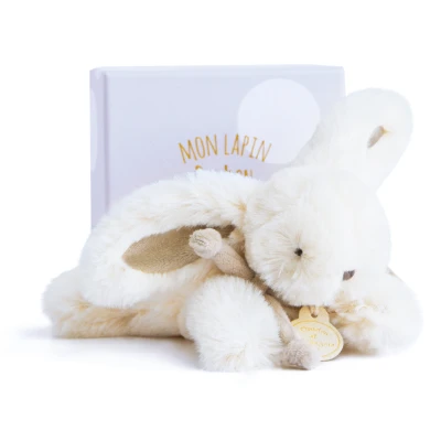DOUDOU ET COMPAGNIE DOUDOU pluszowy królik Bonbon  16 cm szary