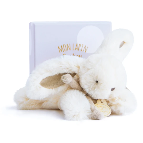 DOUDOU ET COMPAGNIE DOUDOU pluszowy królik Bonbon  16 cm szary