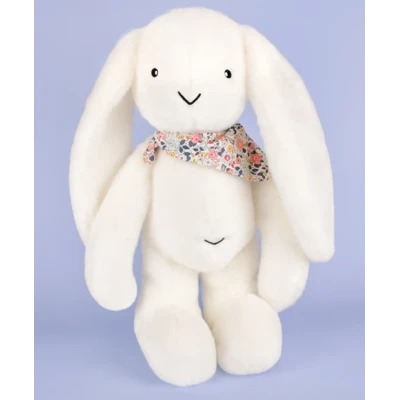 DOUDOU ET COMPAGNIE DOUDOU pluszowy królik Lapin Fleurette  50 cm biały