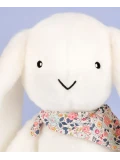 DOUDOU ET COMPAGNIE DOUDOU pluszowy królik Lapin Fleurette  50 cm biały