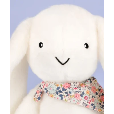 DOUDOU ET COMPAGNIE DOUDOU pluszowy królik Lapin Fleurette  50 cm biały