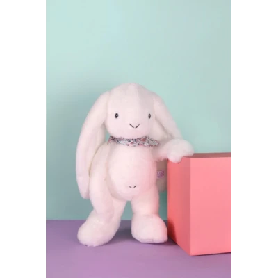DOUDOU ET COMPAGNIE DOUDOU pluszowy królik Lapin Fleurette  50 cm biały