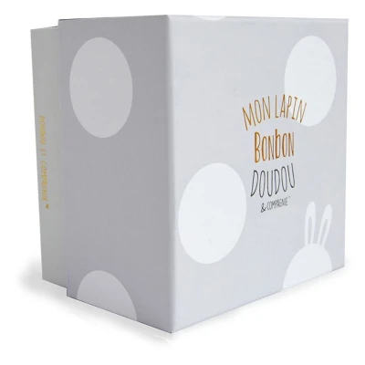 DOUDOU ET COMPAGNIE DOUDOU pluszowy królik Bonbon  16 cm szary