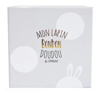DOUDOU ET COMPAGNIE DOUDOU pluszowy królik Bonbon  16 cm szary