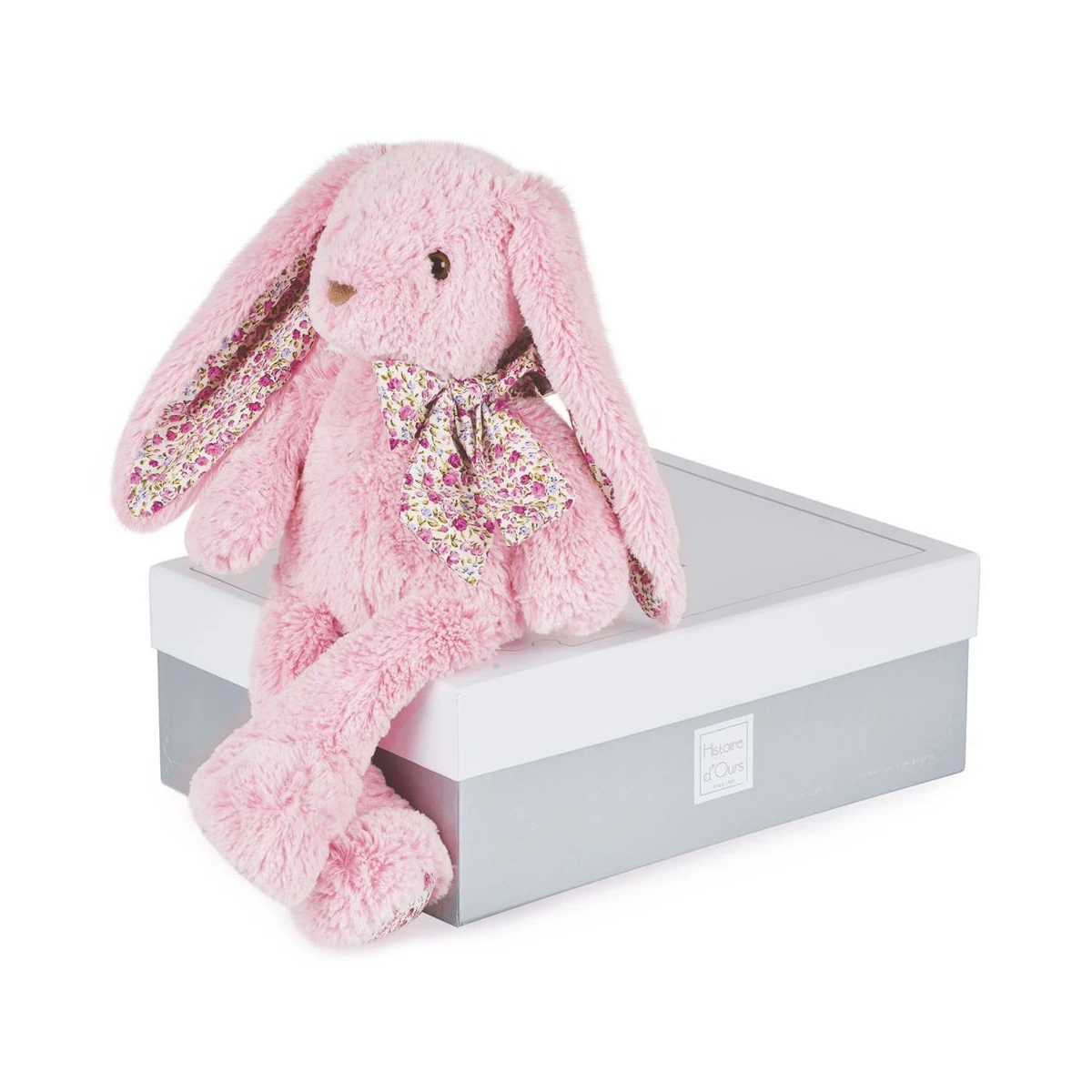 DOUDOU ET COMPAGNIE DOUDOU pluszowy królik Histoire d'Ours 40 cm różowy