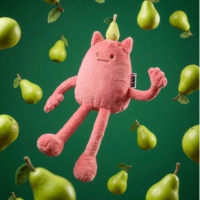 DOUDOU ET COMPAGNIE DOUDOU MIAM! Britney Pear 60 cm różowa gruszka