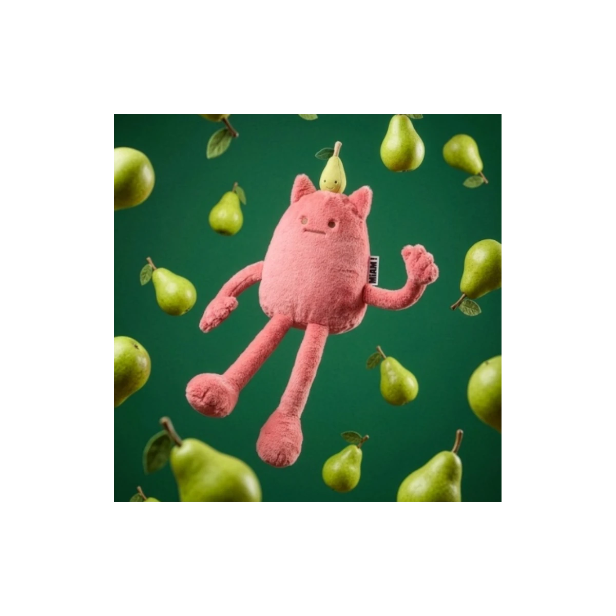 DOUDOU ET COMPAGNIE DOUDOU MIAM! Britney Pear 60 cm różowa gruszka