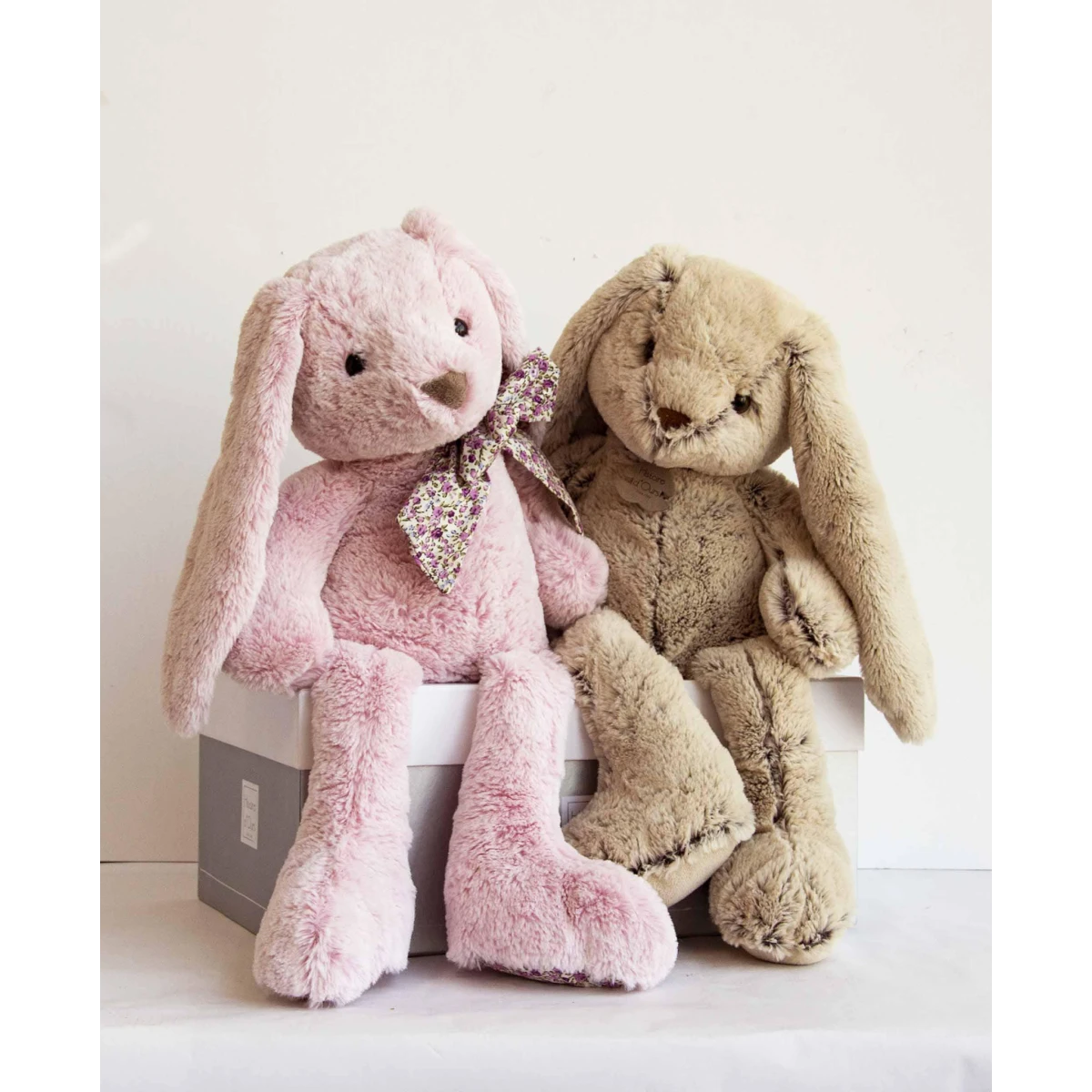 DOUDOU ET COMPAGNIE DOUDOU pluszowy królik Histoire d'Ours 40 cm różowy