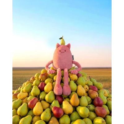 DOUDOU ET COMPAGNIE DOUDOU MIAM! Britney Pear 60 cm różowa gruszka