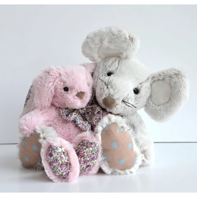 DOUDOU ET COMPAGNIE DOUDOU pluszowy królik Histoire d'Ours 25 cm różowy