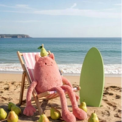 DOUDOU ET COMPAGNIE DOUDOU MIAM! Britney Pear 60 cm różowa gruszka