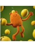 DOUDOU ET COMPAGNIE DOUDOU MIAM! John Lemon 60 cm pomarańczowa cytryna