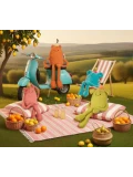 DOUDOU ET COMPAGNIE DOUDOU MIAM! Britney Pear 60 cm różowa gruszka