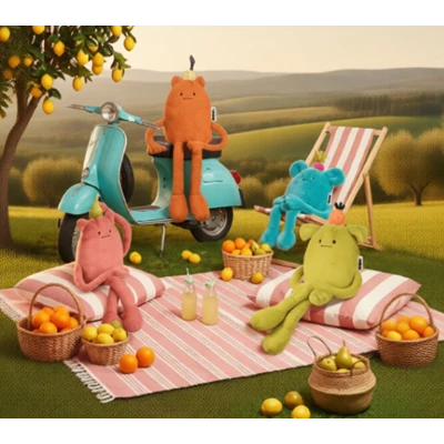 DOUDOU ET COMPAGNIE DOUDOU MIAM! Britney Pear 60 cm różowa gruszka