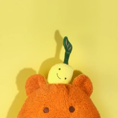 DOUDOU ET COMPAGNIE DOUDOU MIAM! John Lemon 60 cm pomarańczowa cytryna