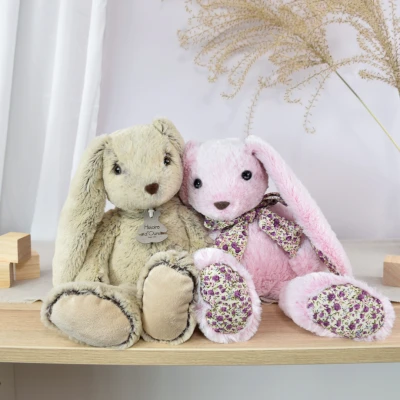 DOUDOU ET COMPAGNIE DOUDOU pluszowy królik Histoire d'Ours 40 cm różowy
