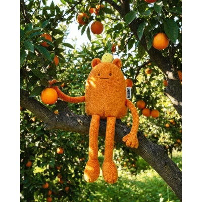 DOUDOU ET COMPAGNIE DOUDOU MIAM! John Lemon 60 cm pomarańczowa cytryna