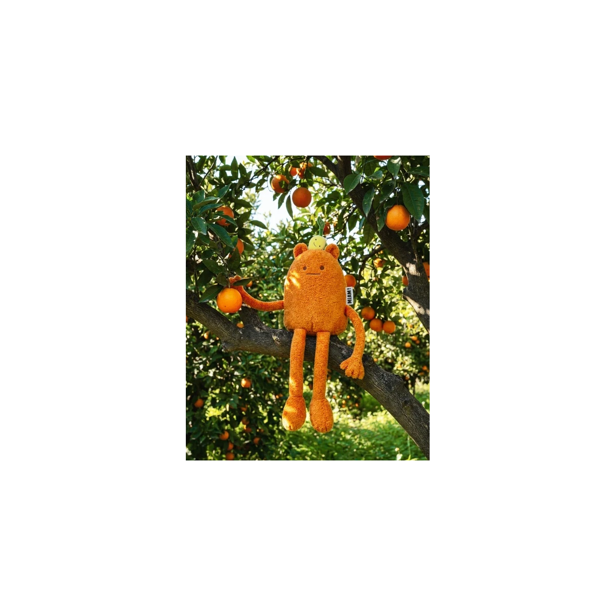 DOUDOU ET COMPAGNIE DOUDOU MIAM! John Lemon 60 cm pomarańczowa cytryna