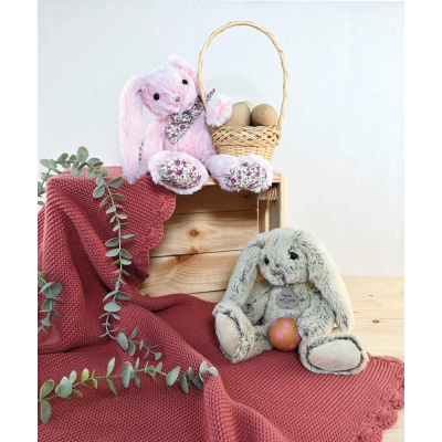 DOUDOU ET COMPAGNIE DOUDOU pluszowy królik Histoire d'Ours 25 cm różowy