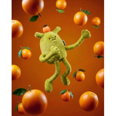 DOUDOU ET COMPAGNIE DOUDOU MIAM! Laurent Jade 60 cm zielona pomarańcza