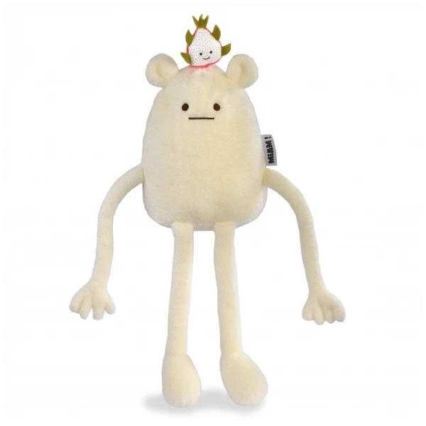 DOUDOU ET COMPAGNIE DOUDOU MIAM! Smoczy Owoc No Name 40 cm biały