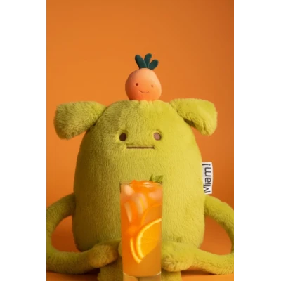 DOUDOU ET COMPAGNIE DOUDOU MIAM! Laurent Jade 60 cm zielona pomarańcza