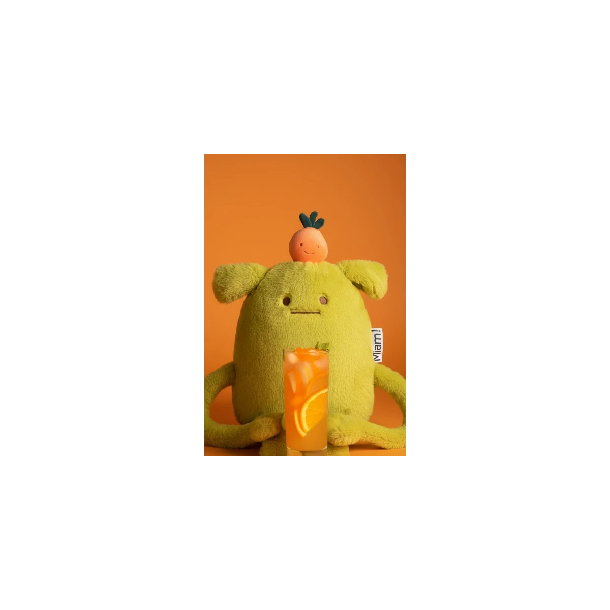 DOUDOU ET COMPAGNIE DOUDOU MIAM! Laurent Jade 60 cm zielona pomarańcza