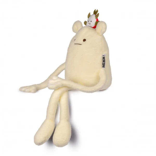 DOUDOU ET COMPAGNIE DOUDOU MIAM! Smoczy Owoc No Name 60 cm biały