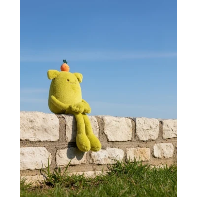 DOUDOU ET COMPAGNIE DOUDOU MIAM! Laurent Jade 60 cm zielona pomarańcza
