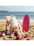 DOUDOU ET COMPAGNIE DOUDOU MIAM! Smoczy Owoc No Name 40 cm biały