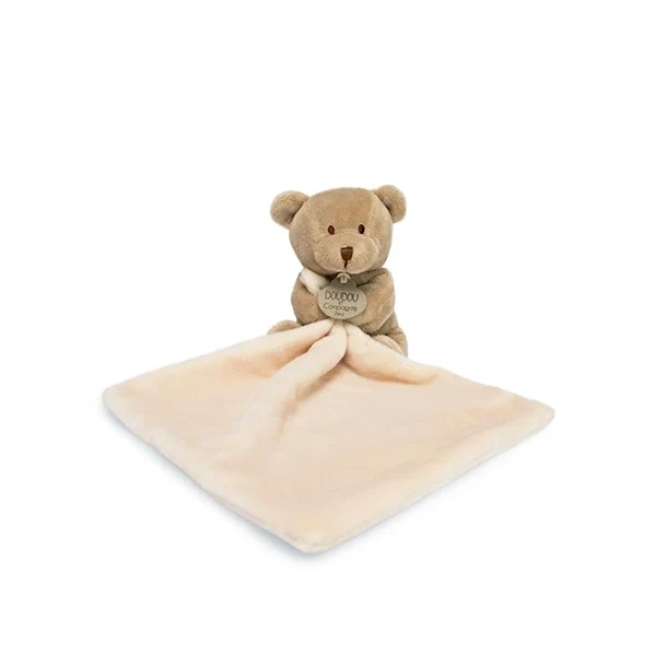 DOUDOU ET COMPAGNIE DOUDOU przytulanka miś z kocykiem  beżowy