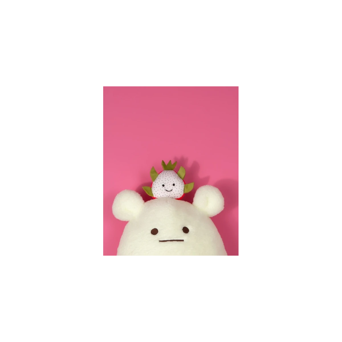 DOUDOU ET COMPAGNIE DOUDOU MIAM! Smoczy Owoc No Name 60 cm biały