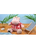 DOUDOU ET COMPAGNIE DOUDOU – pluszowy hipopotam ALOHA Histoire d'Ours 38 cm pudrowy