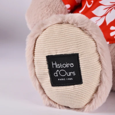 DOUDOU ET COMPAGNIE DOUDOU – pluszowy hipopotam ALOHA Histoire d'Ours 38 cm pudrowy