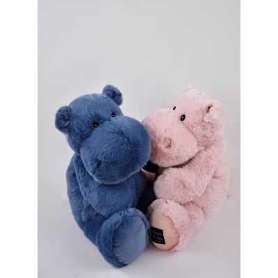 DOUDOU ET COMPAGNIE DOUDOU – pluszowy hipopotam HIP'BLUE Histoire d'Ours 40 cm niebieski