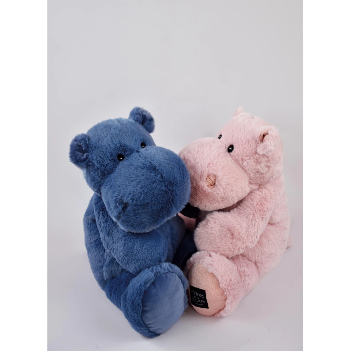 DOUDOU ET COMPAGNIE DOUDOU – pluszowy hipopotam HIP'BLUE Histoire d'Ours 40 cm niebieski