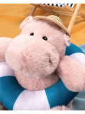 DOUDOU ET COMPAGNIE DOUDOU – pluszowy hipopotam Bubble Beach Histoire d'Ours 20 cm pudrowy