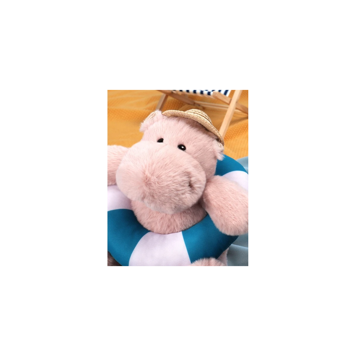 DOUDOU ET COMPAGNIE DOUDOU – pluszowy hipopotam Bubble Beach Histoire d'Ours 20 cm pudrowy