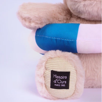DOUDOU ET COMPAGNIE DOUDOU – pluszowy hipopotam Bubble Beach Histoire d'Ours 20 cm pudrowy