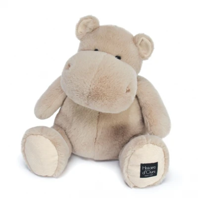 DOUDOU ET COMPAGNIE DOUDOU – pluszowy hipopotam HIP'COOL Histoire d'Ours 40 cm beżowy