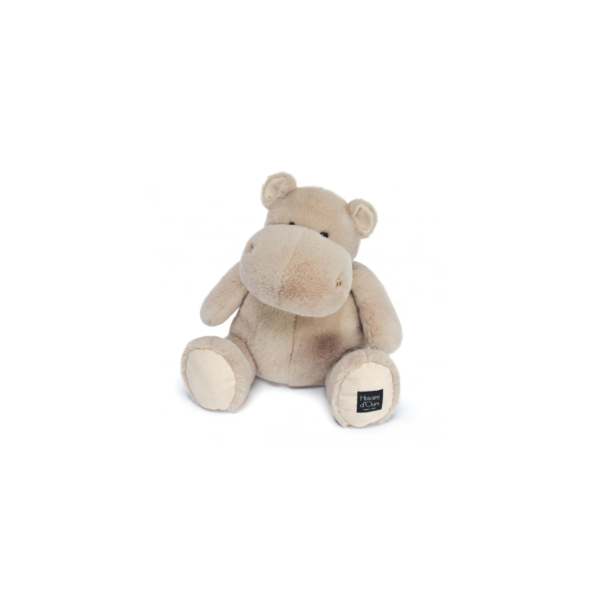 DOUDOU ET COMPAGNIE DOUDOU – pluszowy hipopotam HIP'COOL Histoire d'Ours 40 cm beżowy