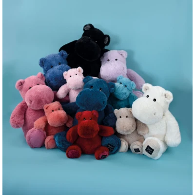 DOUDOU ET COMPAGNIE DOUDOU – pluszowy hipopotam HIP'BLUE Histoire d'Ours 40 cm niebieski