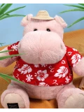 DOUDOU ET COMPAGNIE DOUDOU – pluszowy hipopotam ALOHA Histoire d'Ours 38 cm pudrowy